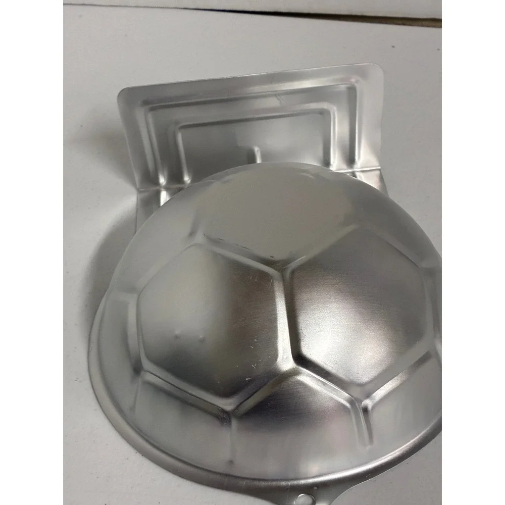 Wilton Soccer Ball Cake Pan 2105-2044 Aluminum Sports Birthday Baking Mold 2001